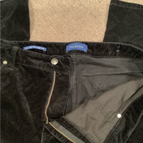 Talbots High-Rise Straight Leg Corduroy Pant - Size 14 - Picture 2 of 4